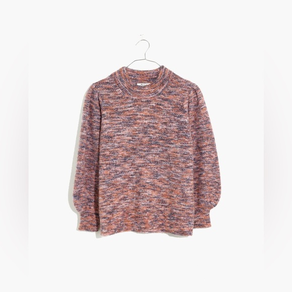 MADEWELL Multicolor Balloon Sleeve Sweater S EUC - Picture 1 of 9